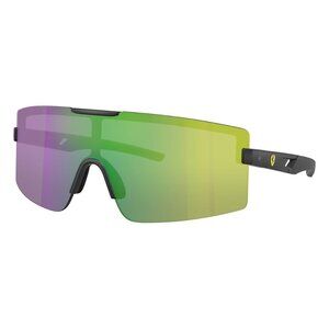 New FERRARI SCUDERIA Grey Semi Rimless Shield FZ6008U 516/M2 Sunglasses Women